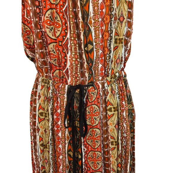 Toxik3 Boho Sleeveless Halter Jumpsuit Womens Size 2X Blouson Elastic Waist NEW - Picture 7 of 11